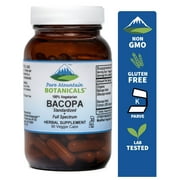 Bacopa Monnieri Capsules - 90 Vegan Caps with Organic Bacopa, Standardized Extract - Brain Focus Supplement