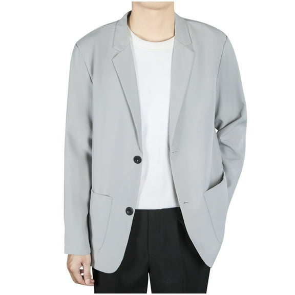 hotojiny Casual Blazer for Men Soft Loose Fit Suit Jackets Lightweight Business Work Notch V Neck Blazer Sport Coat