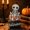 B, variant on SHJHENG Halloween Wooden Tabletop DecorationsWood Pumpkin Ghost Skeleton Figurine Spooky HalloweenOrnament For Home Desktop Shelf Party House