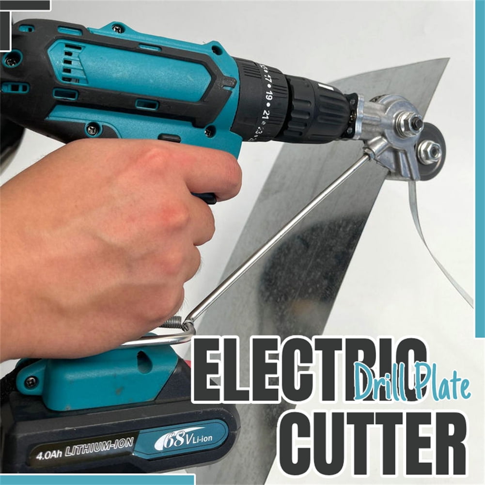 Electric Drill Plate Cutter Fast Cutting Metal Iron Tin Plate Labor