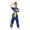 Blue, variant on Byoo Toddler Boys Kung Fu Wushu Outfits Short Sleeve Stand Collar Shirt Pants Tracksuits Unisex Arts Clothing Sets
