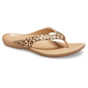 Crocs Women's Kadee II Leopard Flip Flops