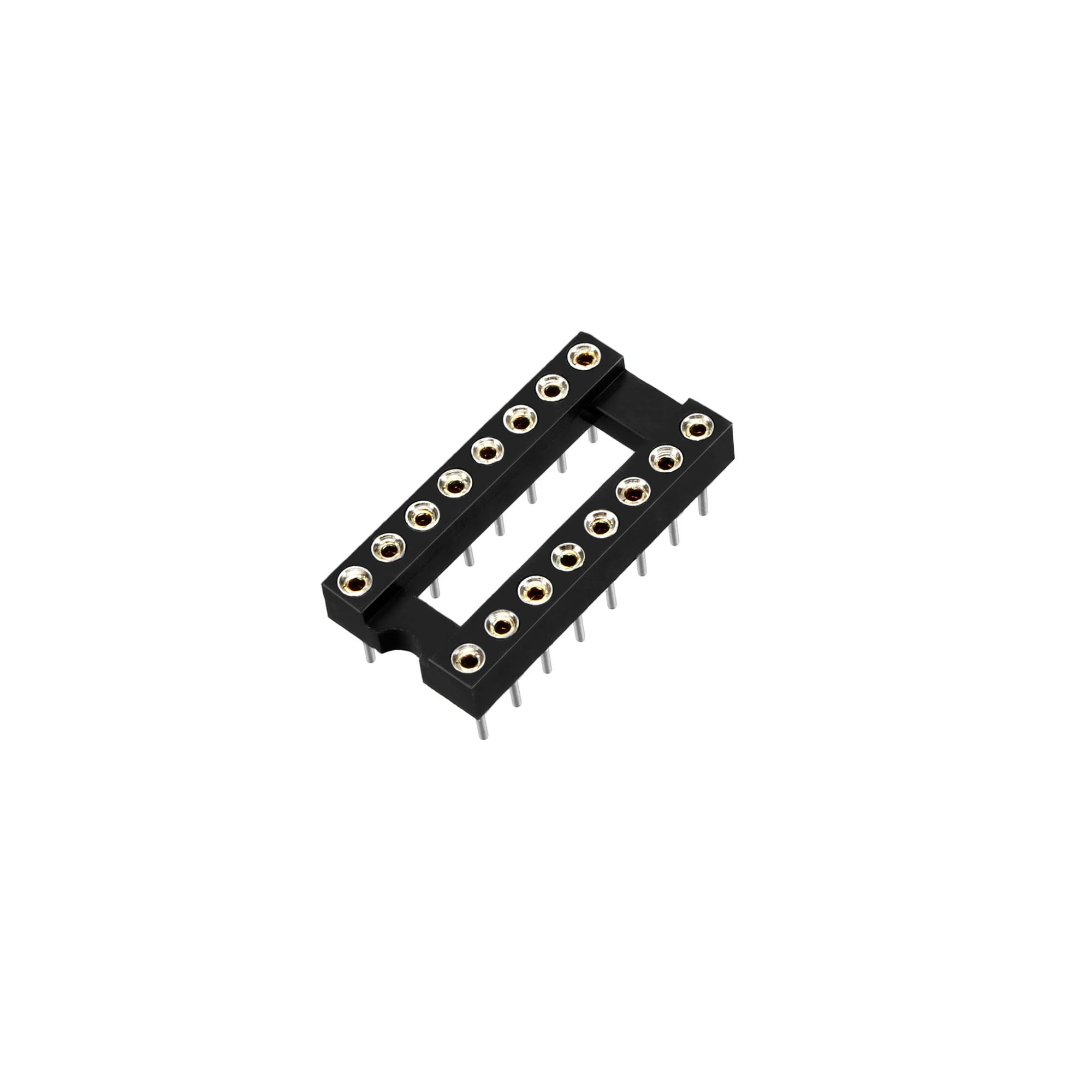 uxcell 10pcs 2.54mm Pitch 7.6mm Row Pitch 2 Row 6 Flat Pins Soldering DIP IC Chip Socket Adaptor 