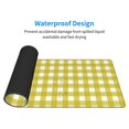 thumbnail image 3 of Rocae Yellow Checkboard for Gaming Mouse Pad, Mouse Pad Large, Office Computer Keyboard Mousepad, Keyboard and Mouse Pad with Stitched Edges,31.5 x 11.8 in, 3 of 5
