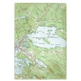 thumbnail image 1 of Betsy Drake GT654 Lake Wentworth, NH Nautical Map Guest Towel, 1 of 1