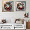 thumbnail image 4 of Designart "Winter Green Christmas Wreath III" Floral Framed Wall Art Decor - Traditional Green Wreath Hallway Framed Wall Art Decor, 4 of 6
