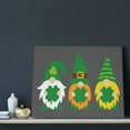 thumbnail image 3 of Kdxio Spring St Patrick’S Day Irish Gnomes Pattern Canvas Wall Art for Living Room Wall Decor for Bedroom Bathroom Modern Framed Canvas Art Prints Ready to Hang,Horizontal, 3 of 6
