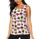 thumbnail image 1 of Balery Halloween Mouth Camiseta sin mangas estampada ligera para mujer, tops de entrenamiento sin mangas, camisetas de yoga transpirables de secado rápido.-Small, 1 of 7