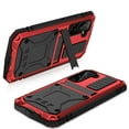 thumbnail image 6 of Samsung S21 FE Rugged Full-Body Case, Metal Bumper Built-in Screen Protector&Kickstand,Dustproof Drop-Proof,Full Body Protection Heavy Duty Rugged Military Cover For Samsung Galaxy S21 FE, Red, 6 of 8