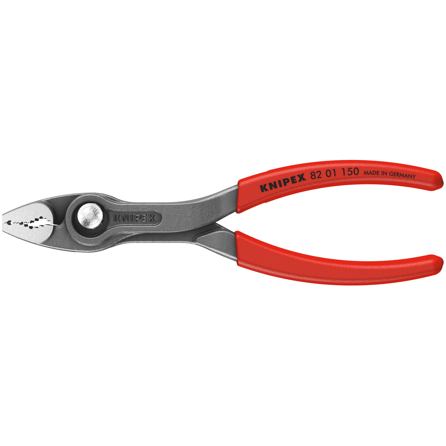 Knipex 00 19 61 V01 TwinGrip Plastic Dipped Pliers Set and Tool Roll, 6"