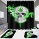 thumbnail image 1 of Yuarrent Poliéster para cualquier habitación con tapiz impermeable que muestra una cortina de ducha de cuidado única y fácil de instalar Juegos de accesorios de baño K15 tres piezas, 1 of 6