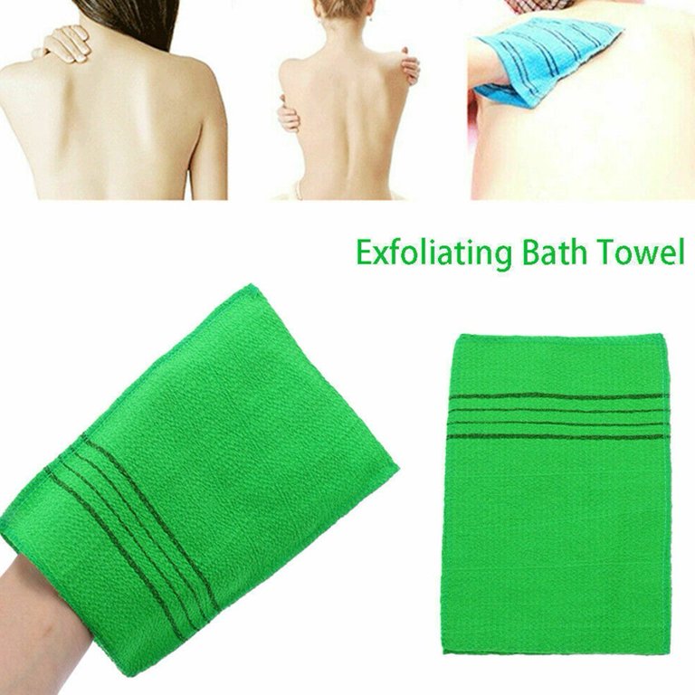 10 Pieces Korean Exfoliating Washcloth Mitt Asian Exfoliating Bath Body  Scrub Mitt Italy Towel Double Sided Exfoliating Cloth Gloves Dead Skin  Japanese Spa Wash Cloth (Mix Color) Multi Color