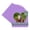 Pansy Purple, variant on Pansy Purple Picture Frame Mat for 26x26 Frames - Heart Opening for 22x22 Photos - 25 Mats