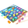 thumbnail image 1 of Juguetes de pesca con alfabetos de madera para niños, juego y letras coloridas, regalos de madera para niños en edad preescolar, juguetes educativos para bebés, 1 of 4
