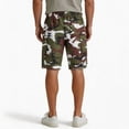 thumbnail image 4 of Homeyce Cargo Shorts for Men Elastic Waistband Drawstring Short Relaxed-Fit Summer Outdoor Activities Casual Big & Tall Camo Cargo Shorts Multi-Pocket Quick Dry Joggers,Green S, 4 of 4