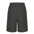 thumbnail image 7 of Maqroz Athletic Shorts for Boys Elastic Waist Mid Thigh Short Pants Casual Loose Fashion Solid Color Bottoms for Summer Occasions and Activities, Size 11-12 Years, 7 of 7