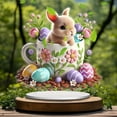 thumbnail image 5 of Lilixerw Easter Bunny Egg 2D Tabletop Decor,Easter Acrylic Home Wall&Table Decoration for Living Room,Bedroom,Festive Party Gift,Easy to Display,Durable,9.84x8.82 inch, 5 of 6