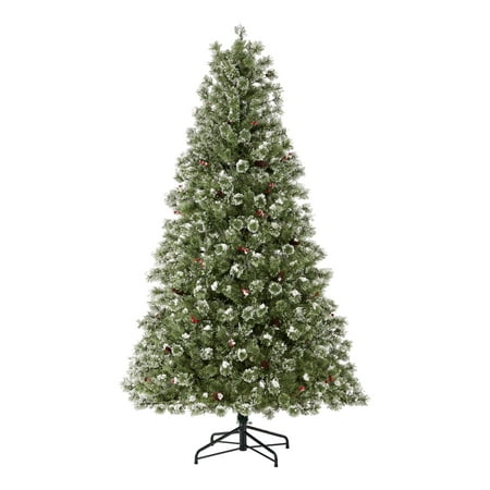 Holiday Time Pre-Lit Redland Spruce Artificial Christmas Tree, 7.5',