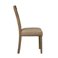 thumbnail image 4 of CLEARANCE! ACME Nathaniel Side Chair (Set-2), Slatted Back, Fabric & Maple (2Pc/1Ctn) 62332, 4 of 5