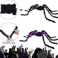 thumbnail image 5 of Kbndieu Light up Giant Spider for Halloween Decorations, Hairy Black Scary Halloween Spider Decorations Indoor Outdoor Yard Party House Decor, 5 of 6