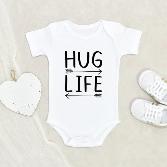 Funny Baby Clothes - Hug Lives Baby Clothes - Hilarious Baby Clothes - Pregnancy Announce Baby Clothes