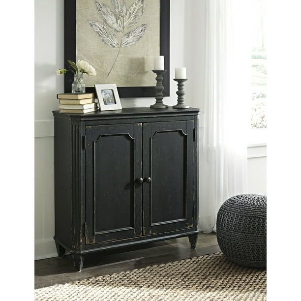 Ashley Furniture Mirimyn Antique Black, Black Accent Chest And Cabinets