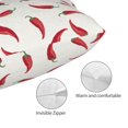 thumbnail image 5 of Disketp Pillow Covers Chili Pattern Throw Pillow Case Cushion Covers,Cushion For Bedroom,Couch,Home-14"X20", 5 of 8