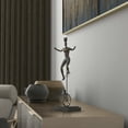 thumbnail image 4 of Vertuu Design Unicyclist Resin Decorative Accessory in Antique Bronze, 4 of 5