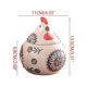 thumbnail image 2 of Tarro de especias para gallo de cerámica con tapa y cuchara 400 ml Almacenamiento hermético en la cocina para sal, condimentos de azúcar, lavavajillas impermeables, 2 of 6