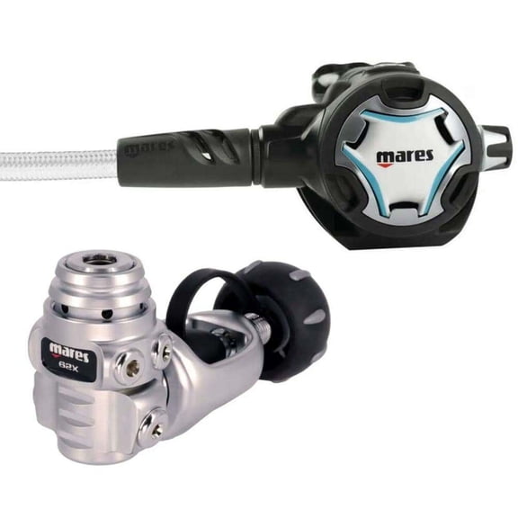 Mares Dual ADJ 62X White Scuba Diving Regulator  Compact, Lightweight, High Performance