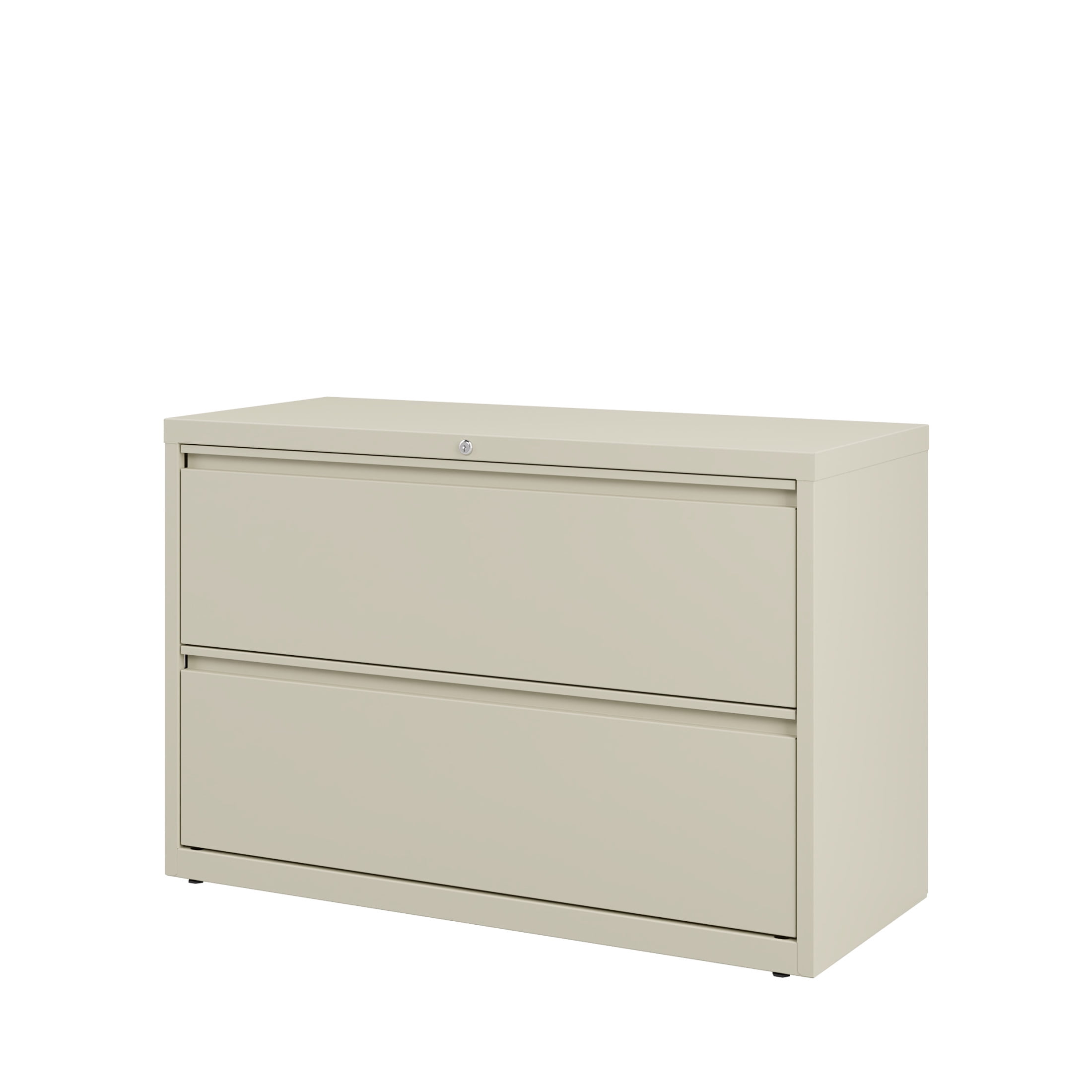 Hirsh 42 Inch Wide 2 Drawer Metal Lateral File Cabinet for Home and Office, Holds Letter, Legal and A4 Hanging Folders, Putty