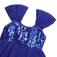 thumbnail image 4 of Miaeowve Kids Girls Lyrical Ballet Dance Dress Chiffon Sequins Sleeveless Straps Camisole Flowy Dresses Dancewear Blue 2, 4 of 7