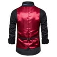 thumbnail image 3 of Bcfgryg New Suit Vest Men's Solid Color Casual Business Single Men's Work Vest, 3 of 4