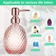 thumbnail image 4 of Dispensador de jabón de vidrio, dispensador de jabón de manos/vajilla transparente de 500 ml, dispensador de líquido rellenable para baño, cocina y ducha, 4 of 7