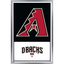MLB Arizona Diamondbacks - Logo 22 Wall Poster, 14.725" x 22.375" Framed