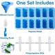 thumbnail image 4 of Moldes para helados, moldes para helados de 12 cavidades, moldes reutilizables para preparar paletas y sorbetes de helado (azul), 4 of 5