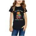 thumbnail image 4 of TopLLC Manches Courtes Col Rond Blouses & Chemises Chemises pour Enfants T-Shirt Graphique Manches Courtes Col Rond Crop Top pour 3-14 Ans Filles et Garçons T-Shirt Tee Blouse Fille, 4 of 4