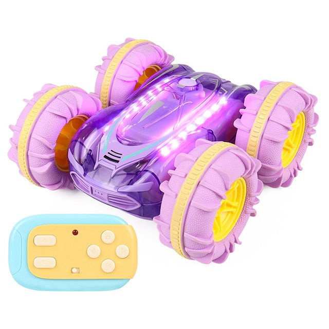 2.4G impermeable Drift RC Stunt Car 360 grados giratorio Flip Car con luz colorida