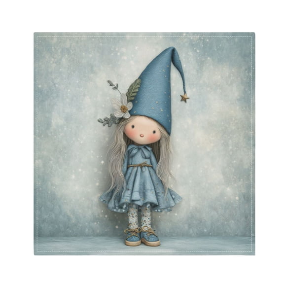 Cloth Napkins Set of1 100% Satin Peachskin Velvet, 20x20inx1 Napkins Cloth napkins are washable Soft and Absorbent Little Gnome Girl