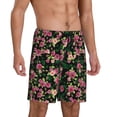 thumbnail image 2 of Sikiie Rose Flowers Mens Pajama Shorts, Lightweight Lounge Pant with Pockets Soft Sleep Pj Shorts for Men4X-Large, 2 of 6