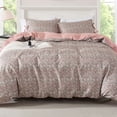 thumbnail image 5 of Mainstays Full/Queen Duvet Cover Set, Reversible All-Season, 3-Piece, Green Floral Bowknot, 5 of 11