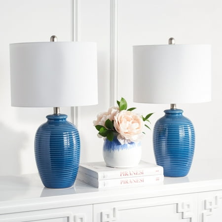 UPC 195058000116 product image for Safavieh Vanson 22 in. Glam Table Lamp, Blue, Set of 2 | upcitemdb.com
