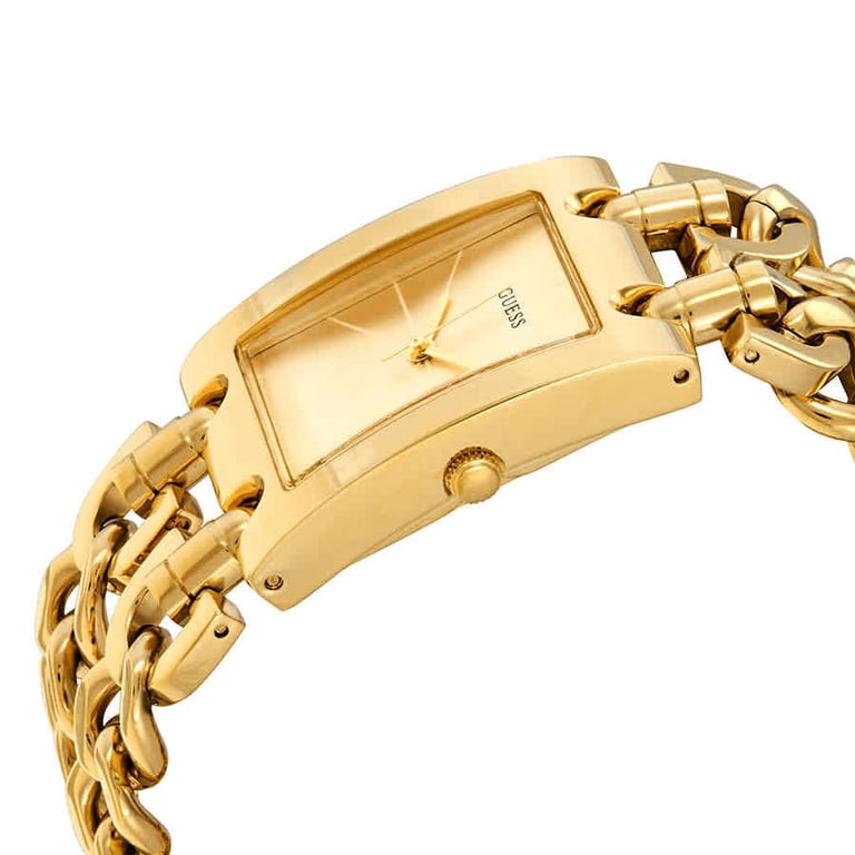 Guess Women's MOD Heavy Metal Gold Dial Watch - W1117L2 - Walmart.com