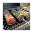 thumbnail image 3 of Parrillas de acero inoxidable para barbacoa, redondas, para exteriores, para fogatas, utensilios de cocina para camping y picnic (30 cm), 3 of 7
