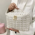 thumbnail image 5 of Pequeño bolso portátil del maquillaje de la fragancia, neceser portátil de gran capacidad, hecho de cuero de la PU, 5 of 5