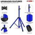 thumbnail image 4 of Adjustable Speaker Stand 31-54 Inch, Heavy Duty PA DJ Tripod Stand with 35mm Insert, 132lbs Capacity for Studio & Stage Use, 4 of 10