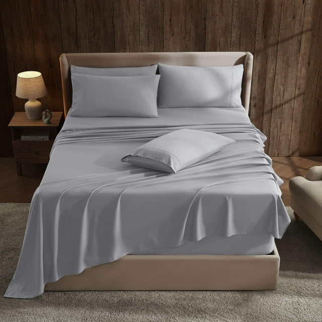 Juego de sábanas Hearth & Harbor Extra Deep Pocket Twin XL Grey