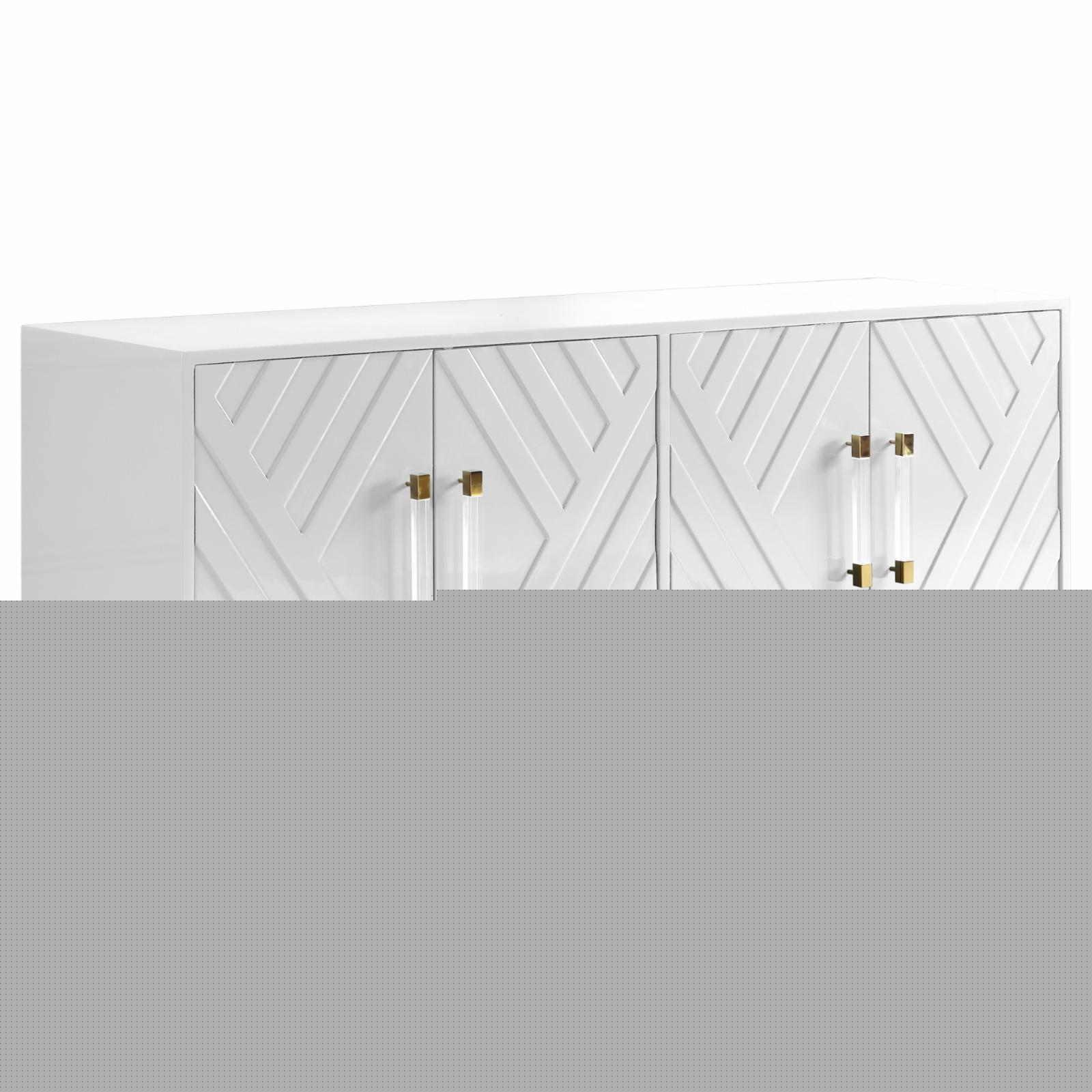 thumbnail image 4 of Best Master Furniture Junior 64" Transitional Wood Sideboard in Navy/Gold Plated, 4 of 5