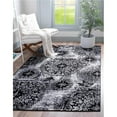 thumbnail image 1 of Unique Loom 3141643 8 x 11 ft. Grand Sofia Rectangular Rug, Black, 1 of 5