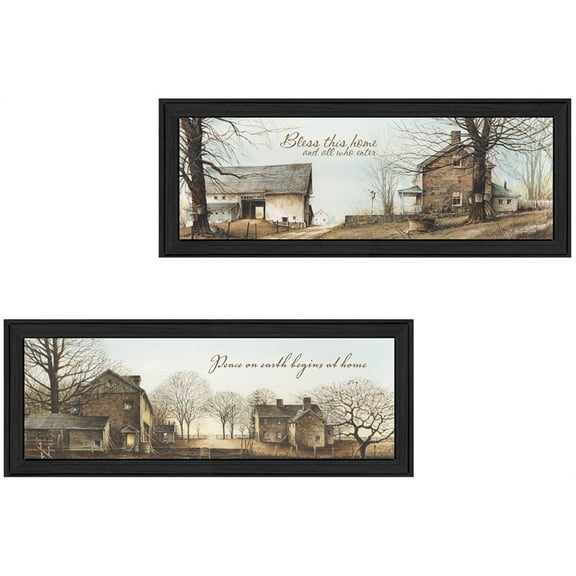 Farms Collection By John Rossini Printed Wall Art Wood Multi-Color